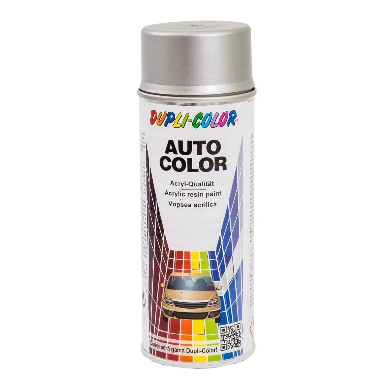 Vopsea Spray Auto Metalizata Dupli-Color Dacia Argintiu Diamant, imagine produs