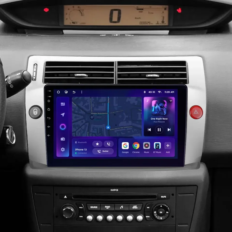 Navigatie Auto MOSS M2 Citroen C4 2004-2014 4+32GB 9" IPS Octa-core 1.6Ghz, Android 4G Bluetooth 5.1 DSP, imagine produs