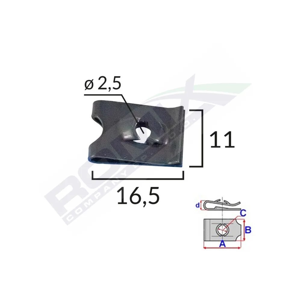 Clips Fixare Universal - Negru Set 25 Buc, imagine produs