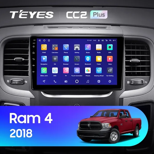 Navigatie Auto Teyes CC3 Dodge Ram 4 2013-2019 4+32GB 9" QLED Octa-core 1.8Ghz, Android 4G Bluetooth 5.1 DSP, imagine produs