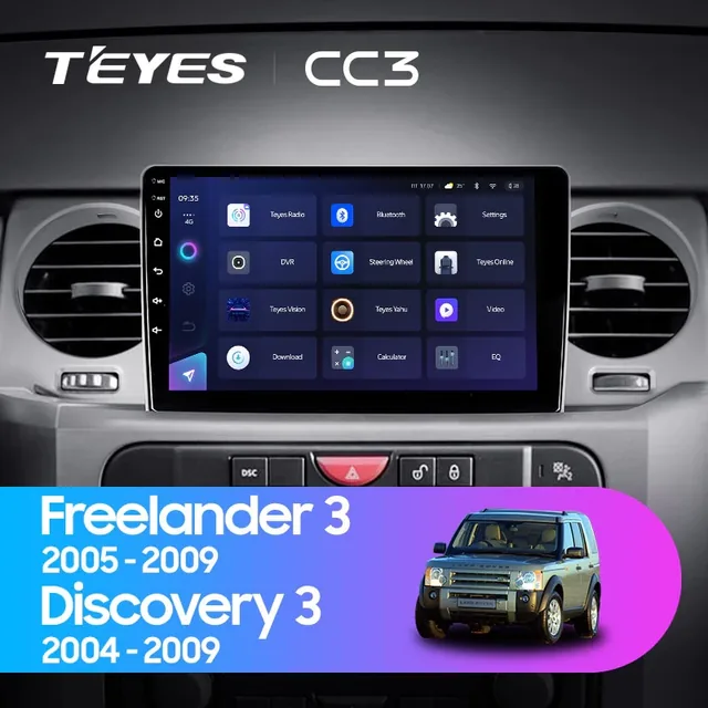 Navigatie Auto Teyes CC3L Land Rover Freelander 3 2005-2009 4+32GB 9" IPS Octa-core 1.6Ghz, Android 4G Bluetooth 5.1 DSP, imagine produs
