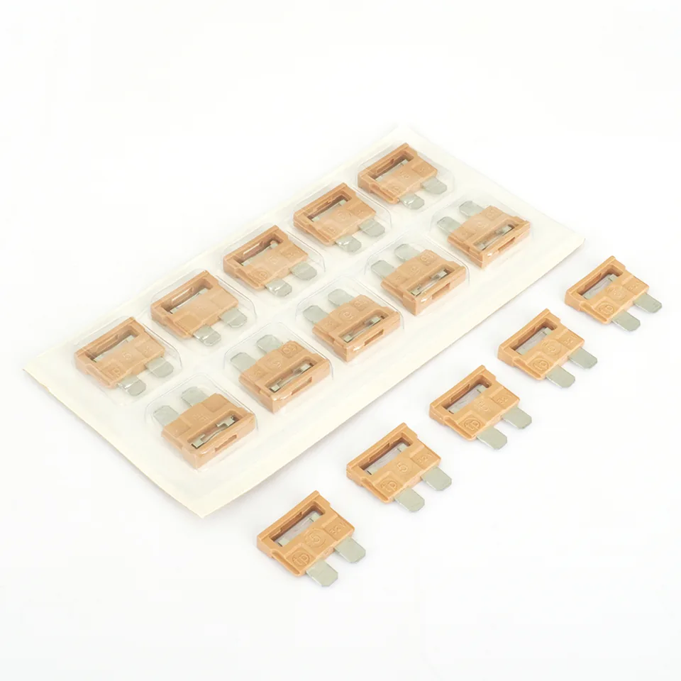 Set 5 Blistere Sigurante Fuzibile Bej 5A - 50 Buc Tecnopart, imagine produs