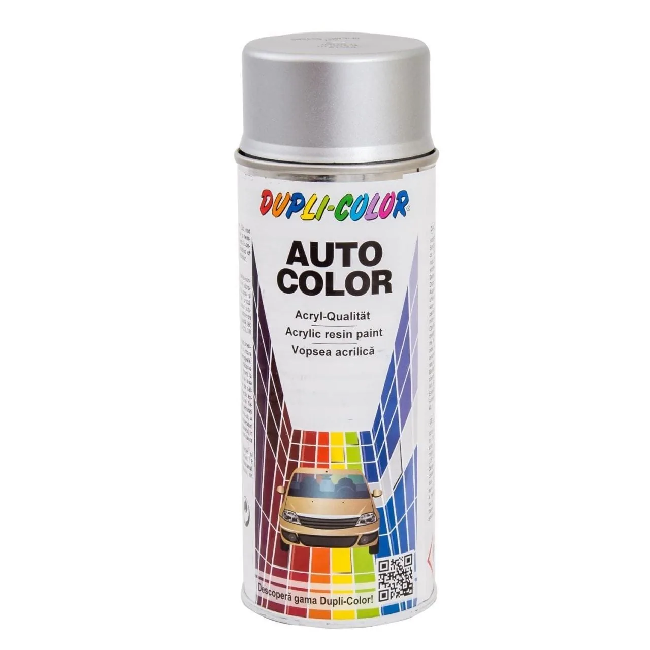 Vopsea Spray Auto Metalizata Dupli-Color Dacia Argintiu Iridiu, imagine produs