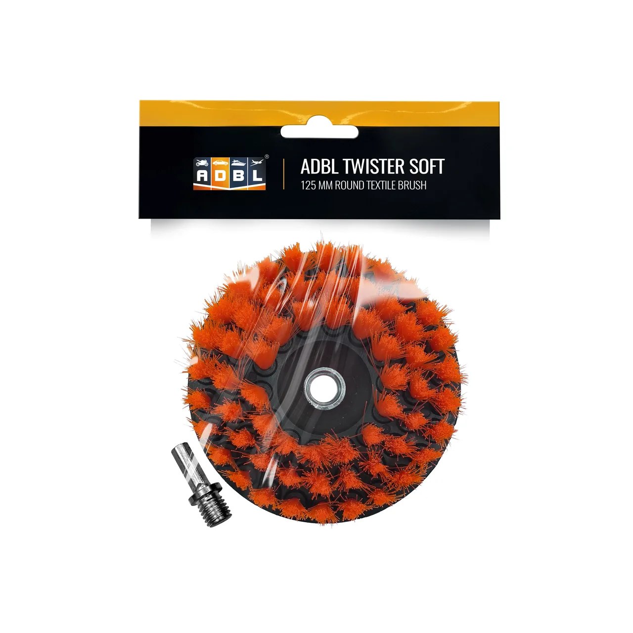 ADBL Twister Soft 125mm – Perie Moale Textile pentru Bormașină și Rotativă M14, imagine produs