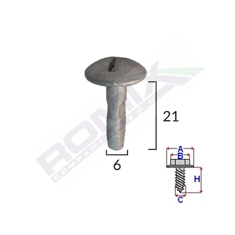Surub Capac Motor Pentru Citroen/Peugeot 6X21Mm - Metalic Set 5 Buc, imagine produs