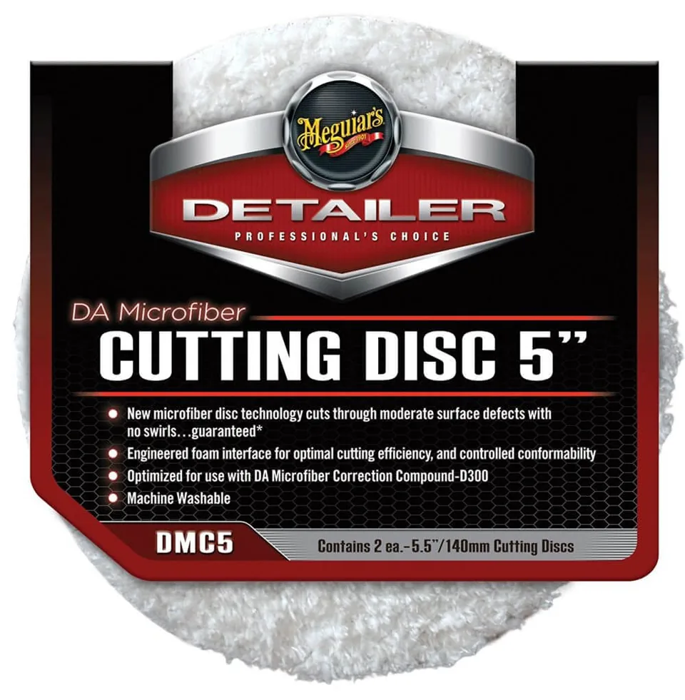 2x Pad polish abraziv microfibra - DA Microfiber Cutting Pad 5" Meguiar's DMC5, imagine produs