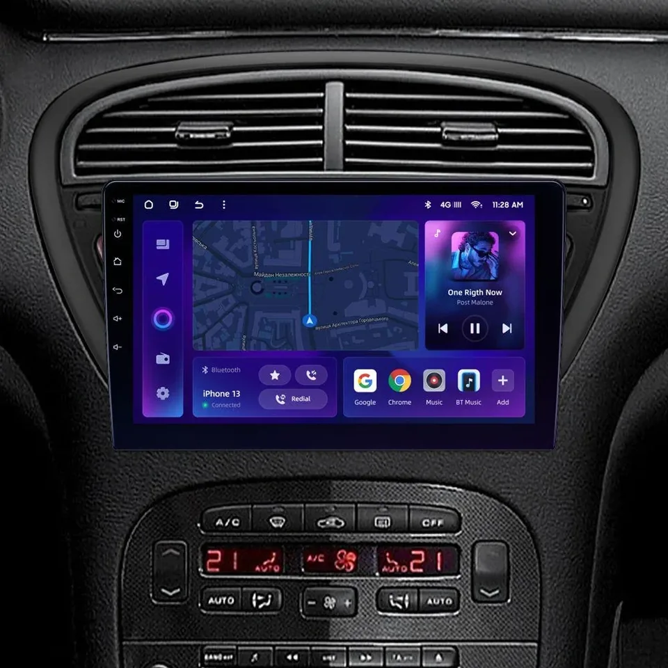 Navigatie Auto MOSS M2 Peugeot 607 2004-2010 4+64GB 9" IPS Octa-core 1.6Ghz, Android 4G Bluetooth 5.1 DSP, imagine produs