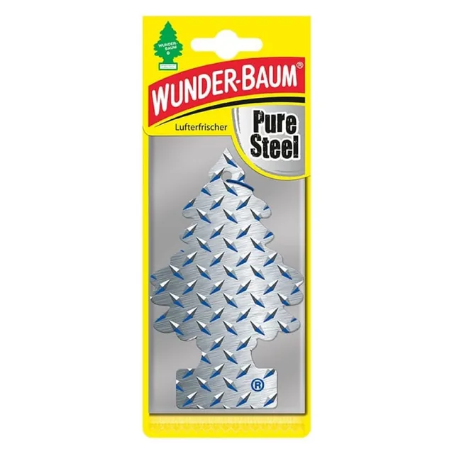 Odorizant Auto Bradut Wunder-Baum Pure Steel, imagine produs