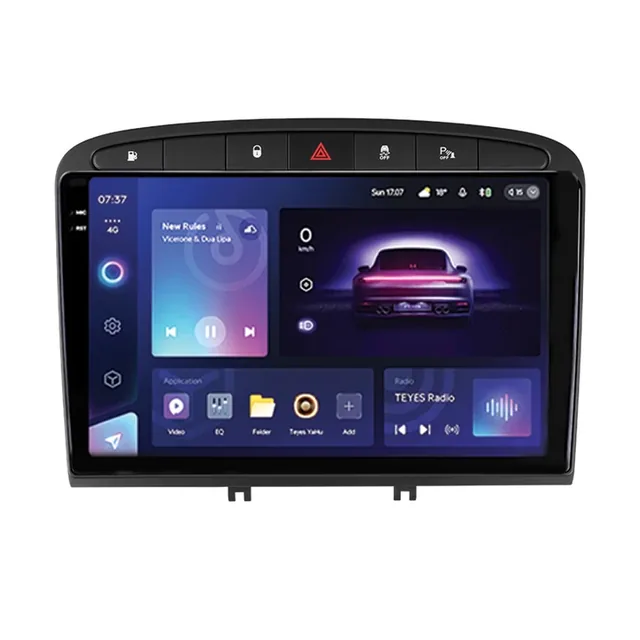 Navigatie Auto Teyes CC3 2K 360° Peugeot 308 2007-2015 6+128GB 9.5" QLED Octa-core 2Ghz, Android 4G Bluetooth 5.1 DSP, imagine produs