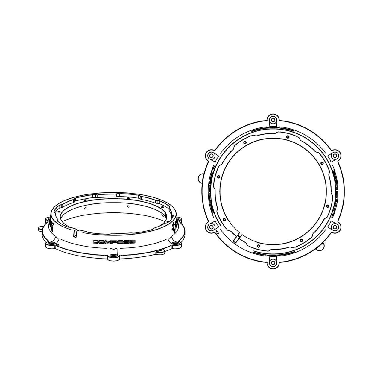 HELIX CFMK200 POR.1 (FDM) - Adaptoare FlexMount200 pentru difuzoare 200mm, imagine produs