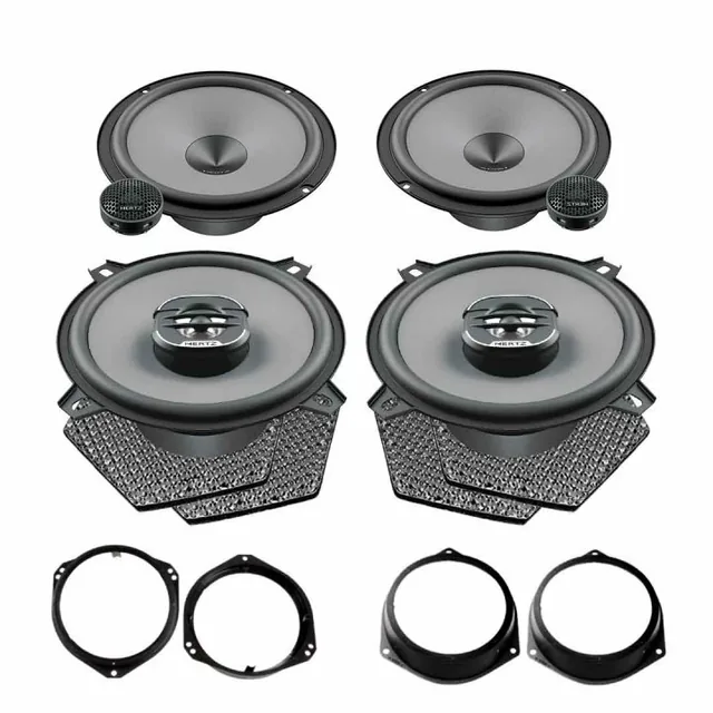 Pachet difuzoare auto Hertz Uno dedicat Fiat Bravo 2007-2014, RMS 75W, imagine produs
