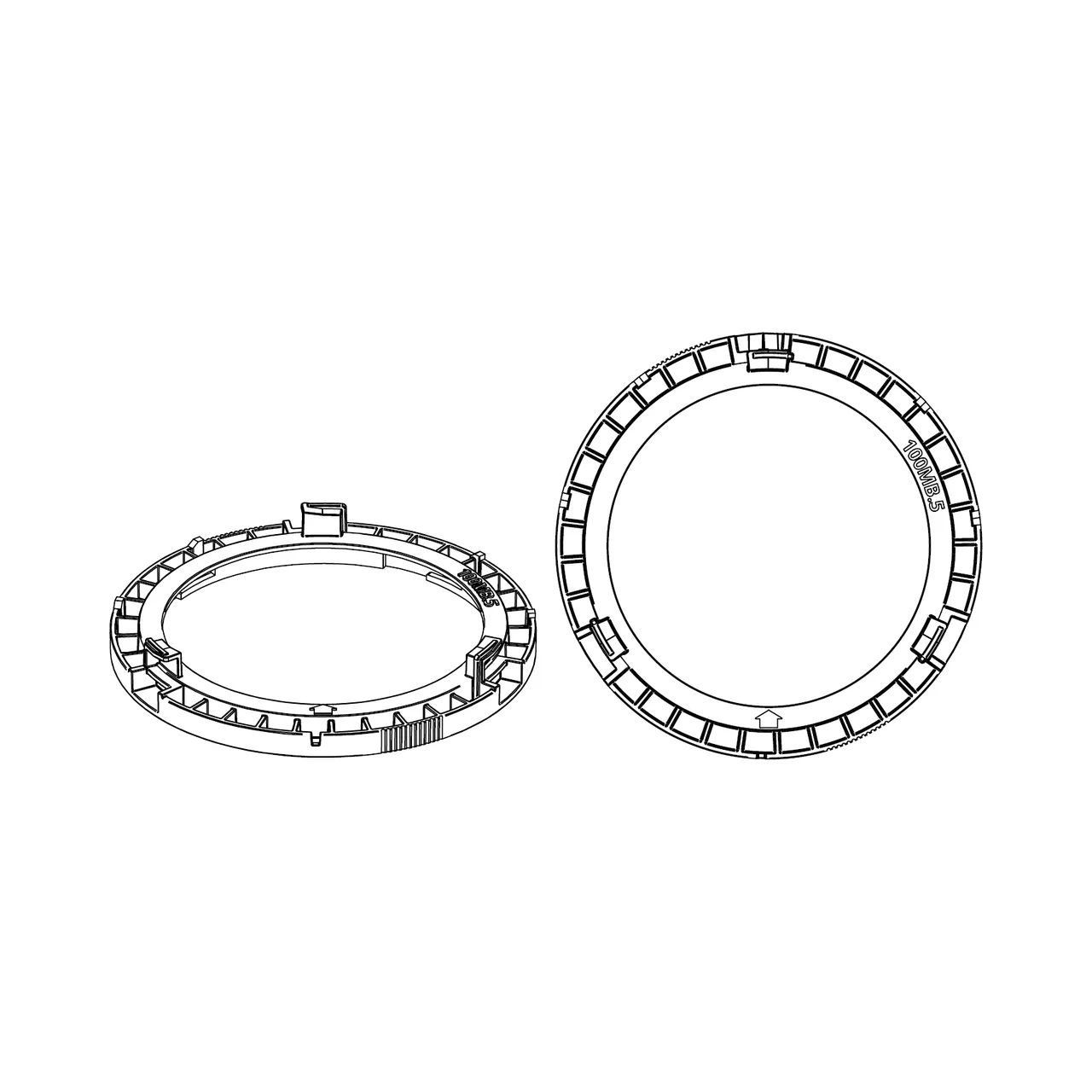 HELIX CFMK100 MB.5 - Adaptoare FlexMount100 pentru difuzoare 100mm, imagine produs