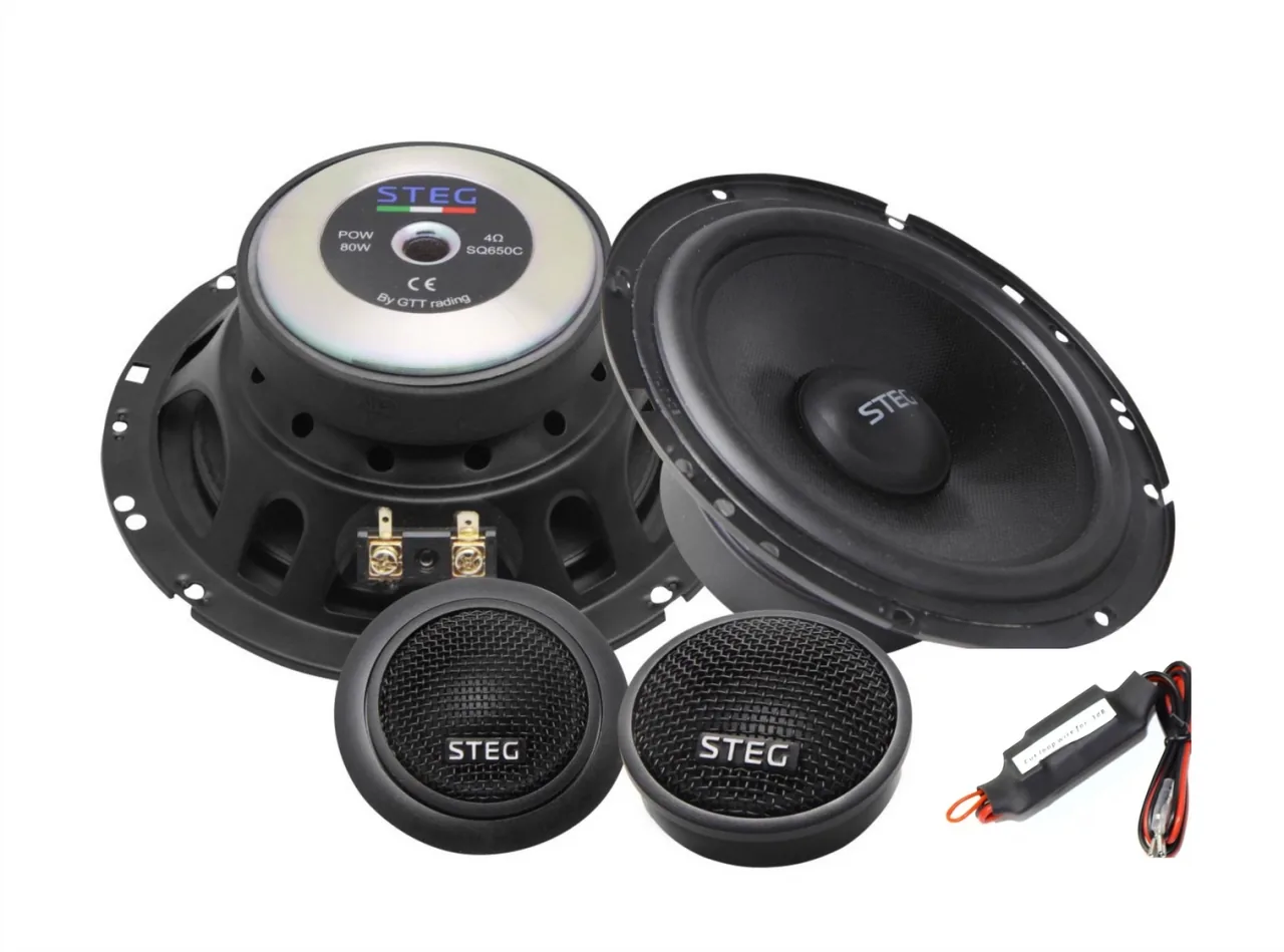 Difuzoare auto Steg SQL 650C set sistem 2 căi, 165mm, 56mm, 180W, 15W, 4Ω, set 4 difuzoare, imagine produs