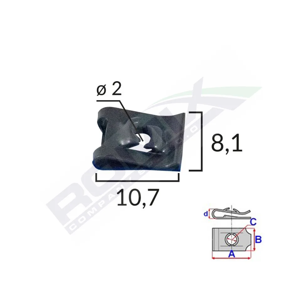 Clips Fixare Universal - Negru Set 25 Buc, imagine produs