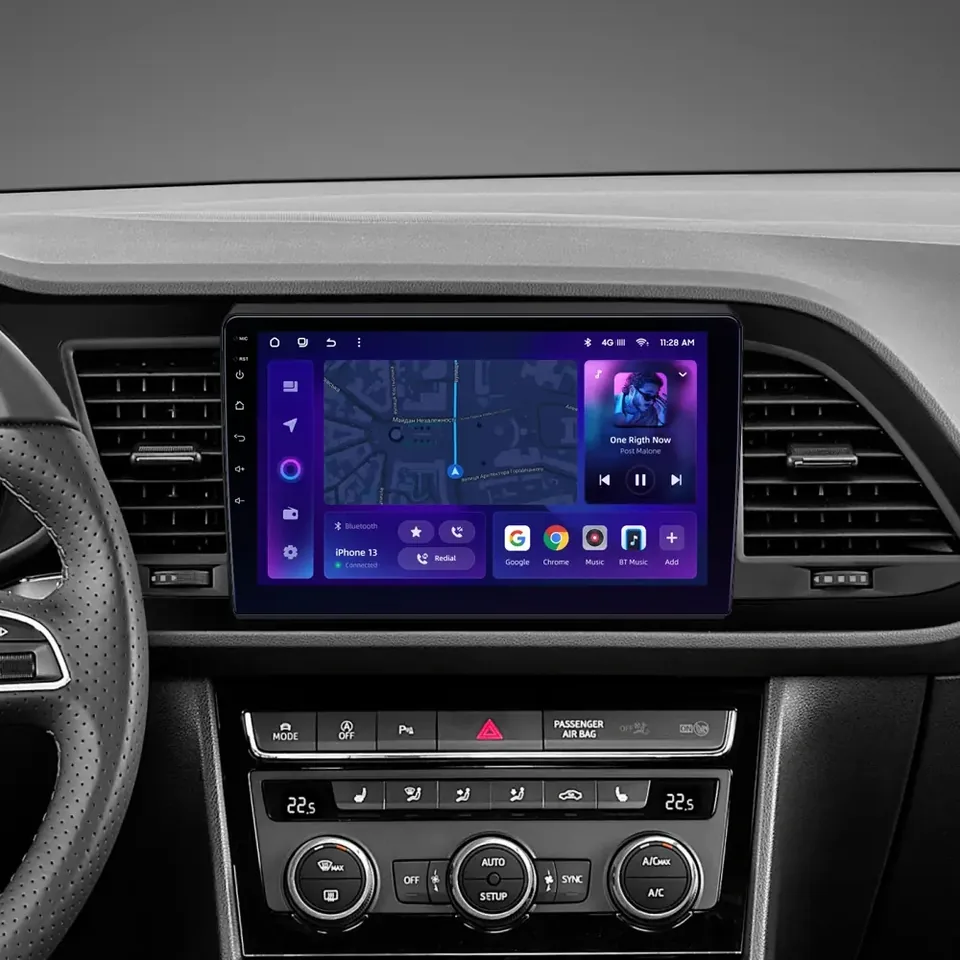 Navigatie Auto MOSS M2 Seat Leon 3 2012-2020 4+64GB 9" IPS Octa-core 1.6Ghz, Android 4G Bluetooth 5.1 DSP, imagine produs