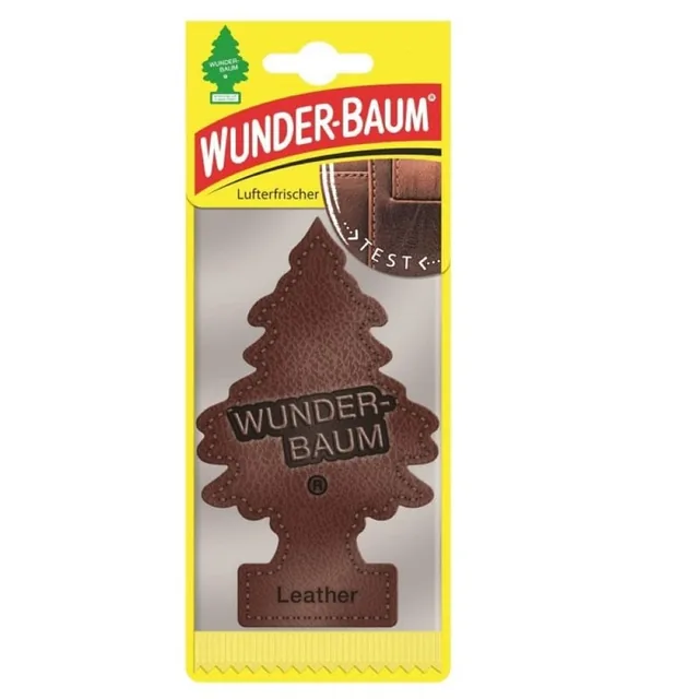 Odorizant Auto Bradut Wunder-Baum Leather, imagine produs