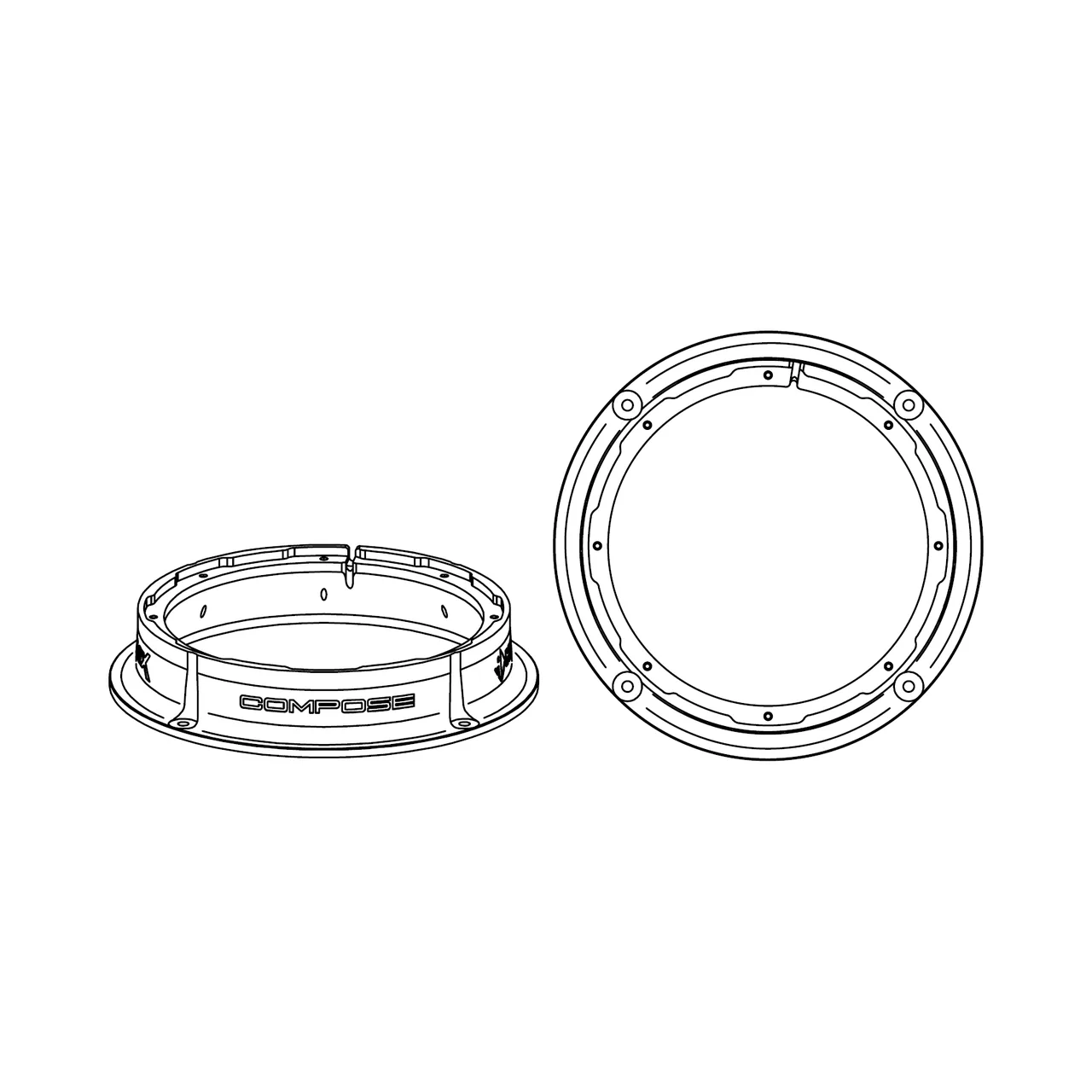 HELIX CFMK200 AUD.1 (FDM) - Adaptoare FlexMount200 pentru difuzoare 200mm, imagine produs