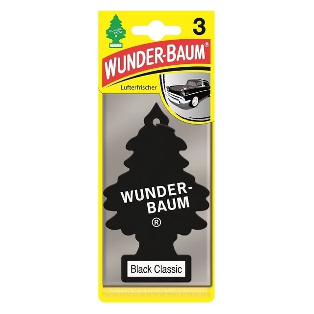 Set 3 Bucati Odorizante Auto Bradut Wunder-baum Black Ice, imagine produs