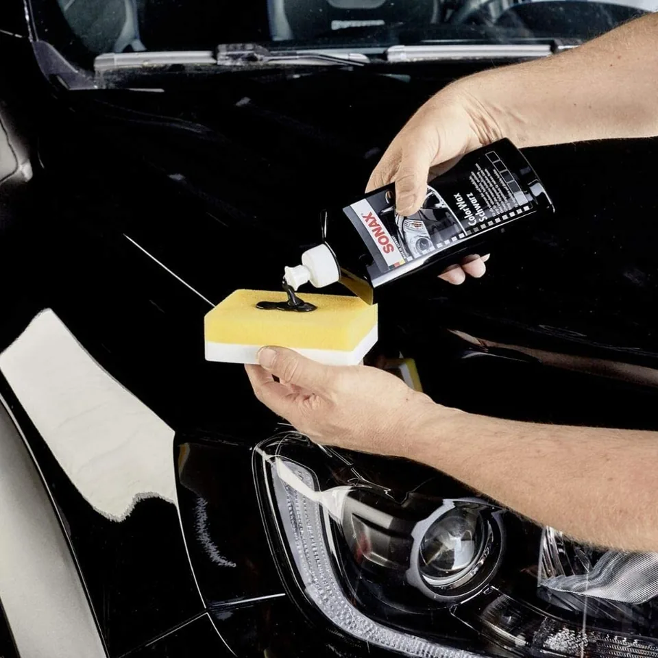 Ceara auto lichida pentru vopsea neagra Sonax Colorwax 500ml, 298200, imagine produs