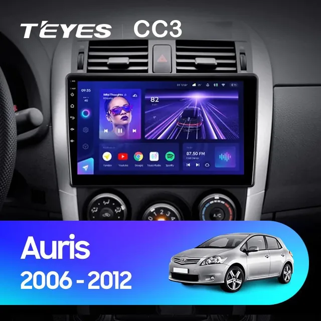 Navigatie Auto Teyes CC2 Plus Split Toyota Auris E150 2006-2012 2+32GB 10.2" QLED Octa-core 1.8Ghz, Android 4G Bluetooth 5.1 DSP, imagine produs