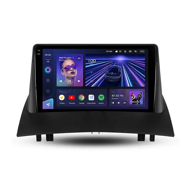 Navigatie Auto Teyes CC3 2K 360° Renault Megane 2 2002-2009 6+128GB 9.5" QLED Octa-core 2Ghz, Android 4G Bluetooth 5.1 DSP, imagine produs