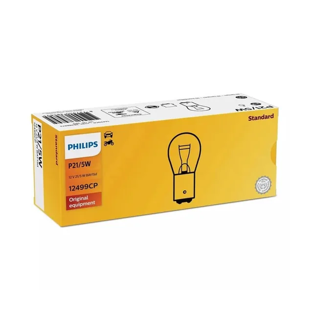 Bec Frana P21/ 12V Set 10 Buc Philips, imagine produs