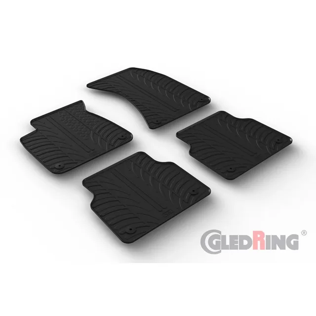 Covorase auto dedicate cauciuc Gledring GL0710 compatibil cu Audi A8, imagine produs
