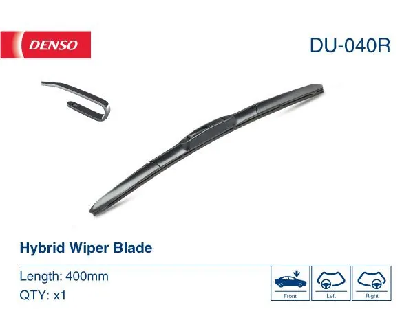 Stergator parbriz fara rama 400 mm Denso DU040R, imagine produs