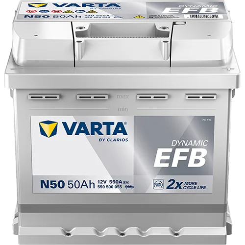 Baterie auto EFB 550500055K262 Varta Dynamic 50 Ah 540 A 12 V, imagine produs