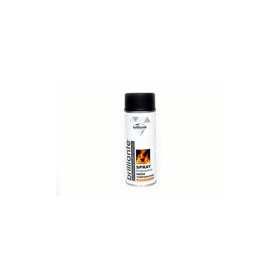Vopsea spray temperaturi inalte Negru Brilliante 400ml, imagine produs