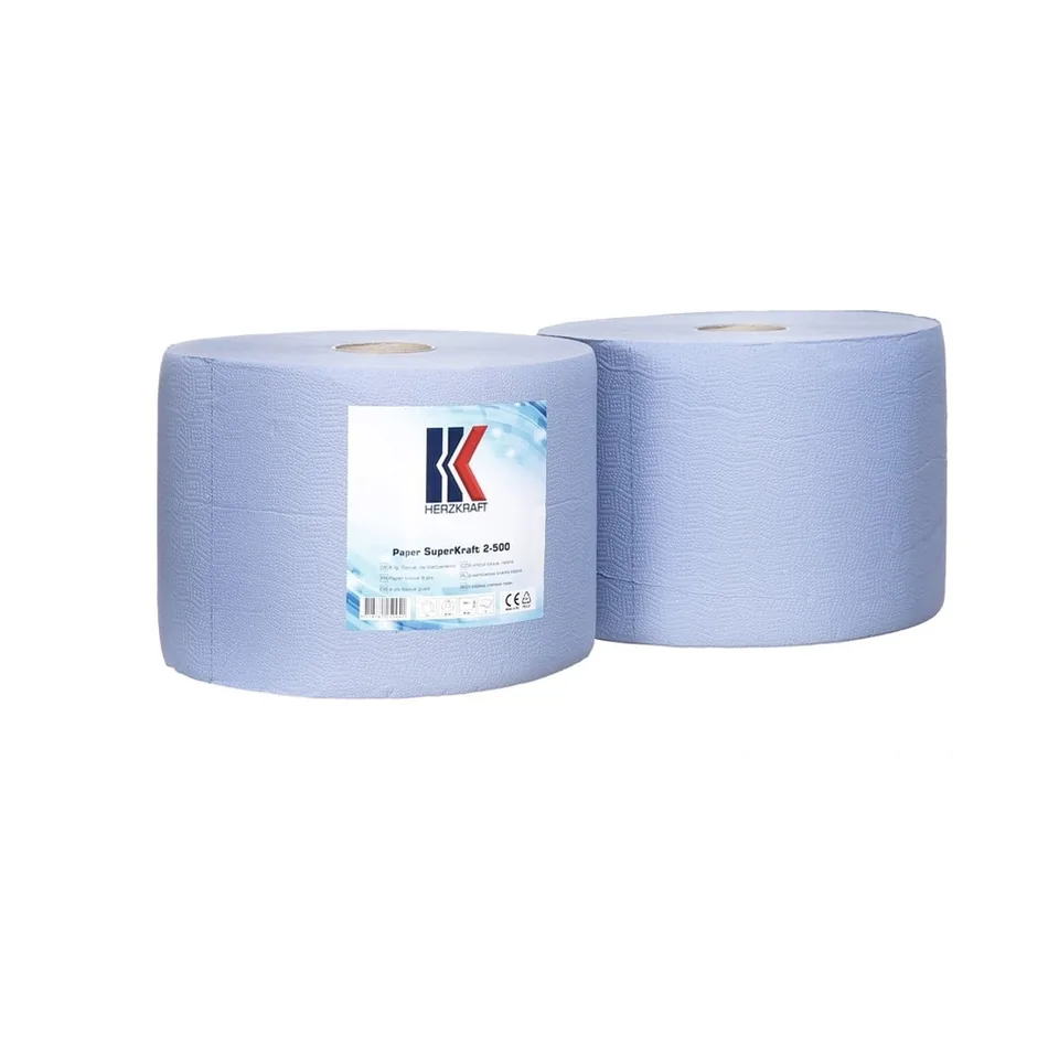 Rola portionata hartie albastra HERZKRAFT 2 role x 500 foi HK035232, imagine produs