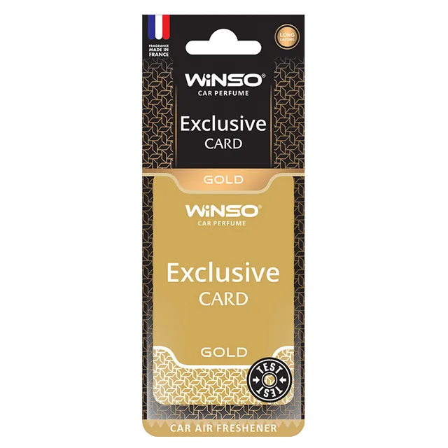 Odorizant auto card Winso Exclusive Card Gold 533130, imagine produs