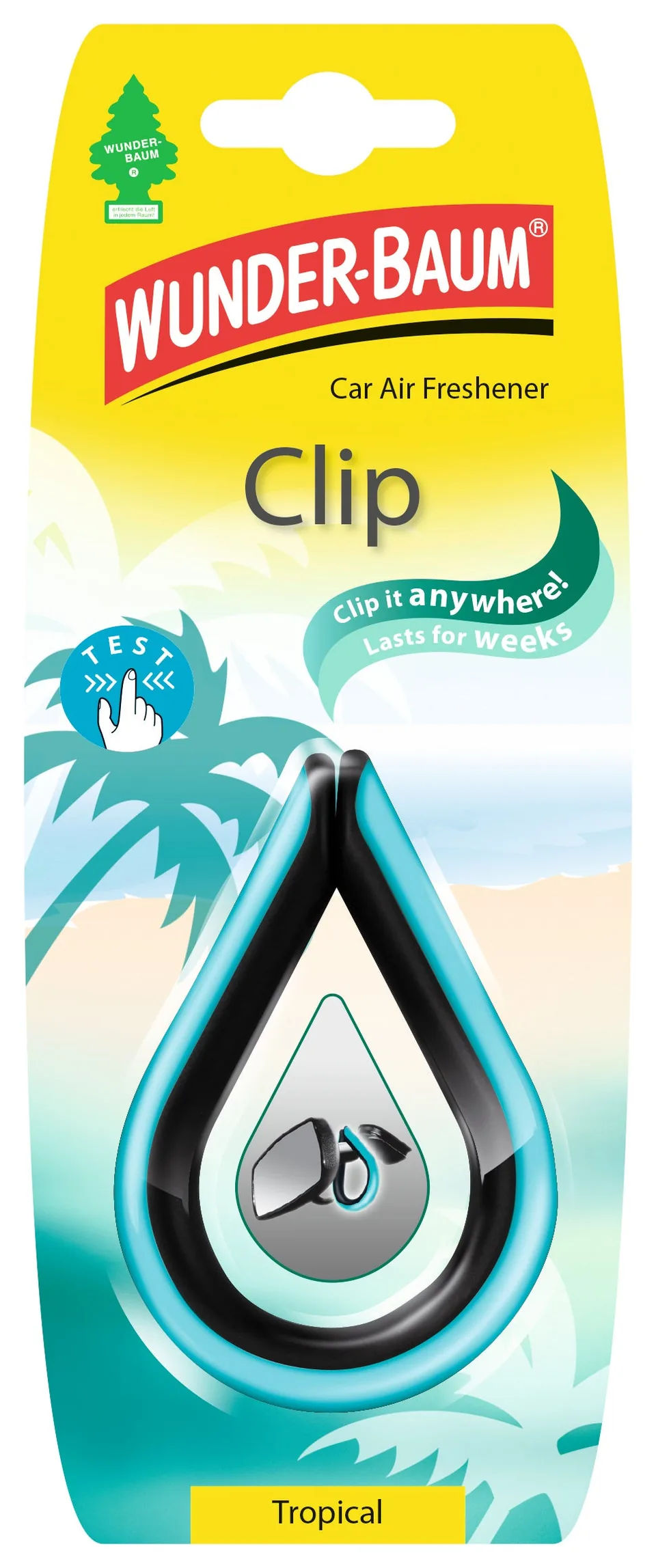 Odorizant auto clip Wunderbaum Tropical 81108, imagine produs