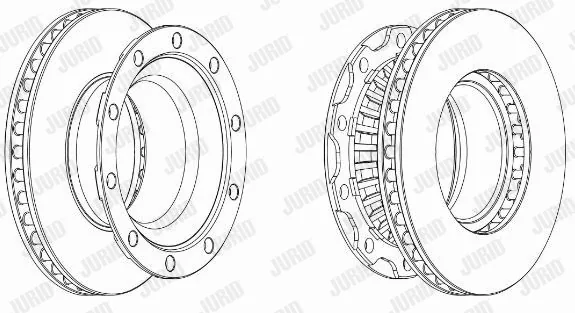 Disc frana spate Jurid 569141J, imagine produs