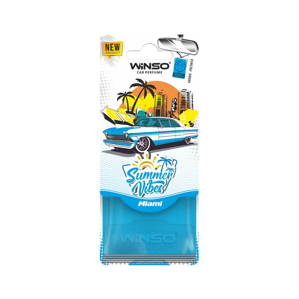 Odorizant auto card Winso Miami 990090, imagine produs