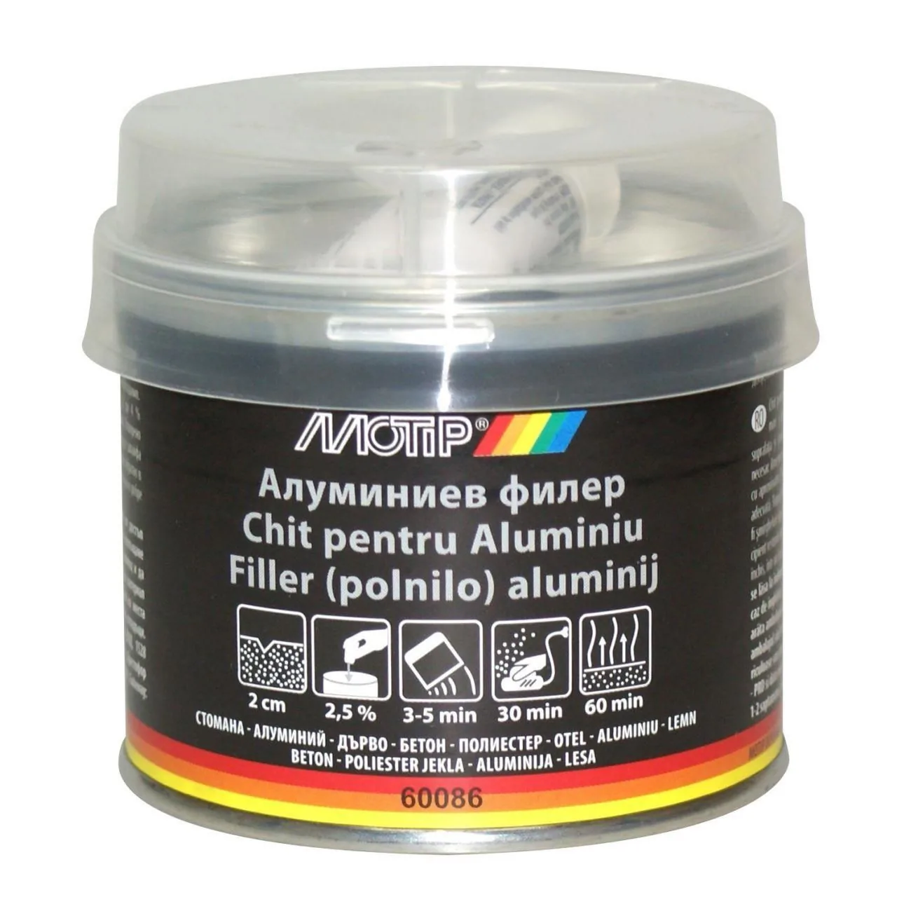 Chit filler aluminiu 250 g Motip 382412, imagine produs