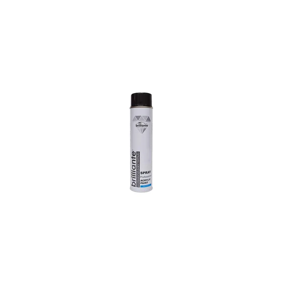 Vopsea spray acrilica negru lucios RAL 9005 BRILLIANTE 600 ml, imagine produs