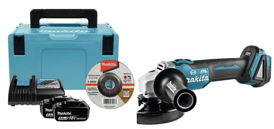 Polizor unghiular 18V 5AH Makita DGA506RTJ, imagine produs