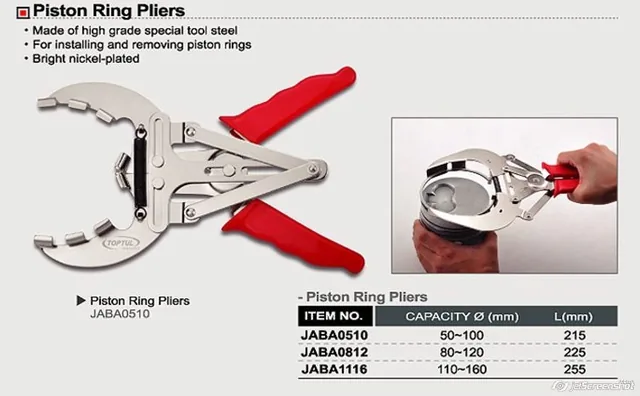 Cleste segmenti piston 50 - 100 mm Toptul JABA0510, imagine produs