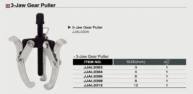 Extractor rulmenti cu 3 gheare Toptul JJAL0306, imagine produs