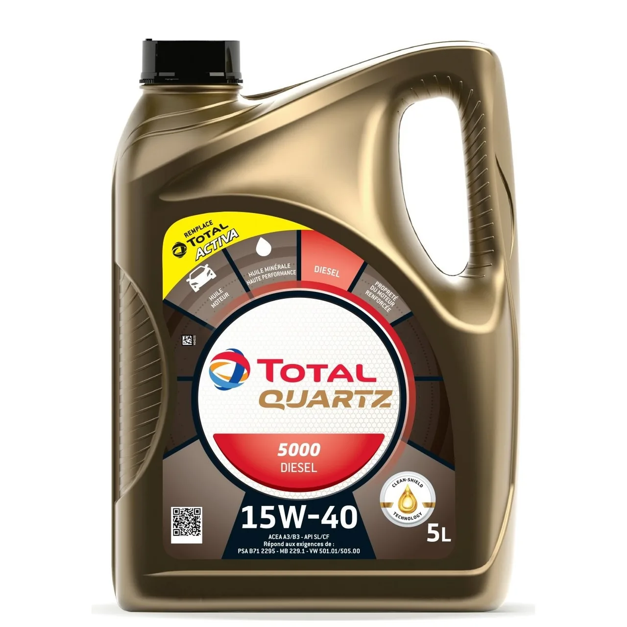 Ulei motor Total Quartz 5000 15W40 5L, imagine produs