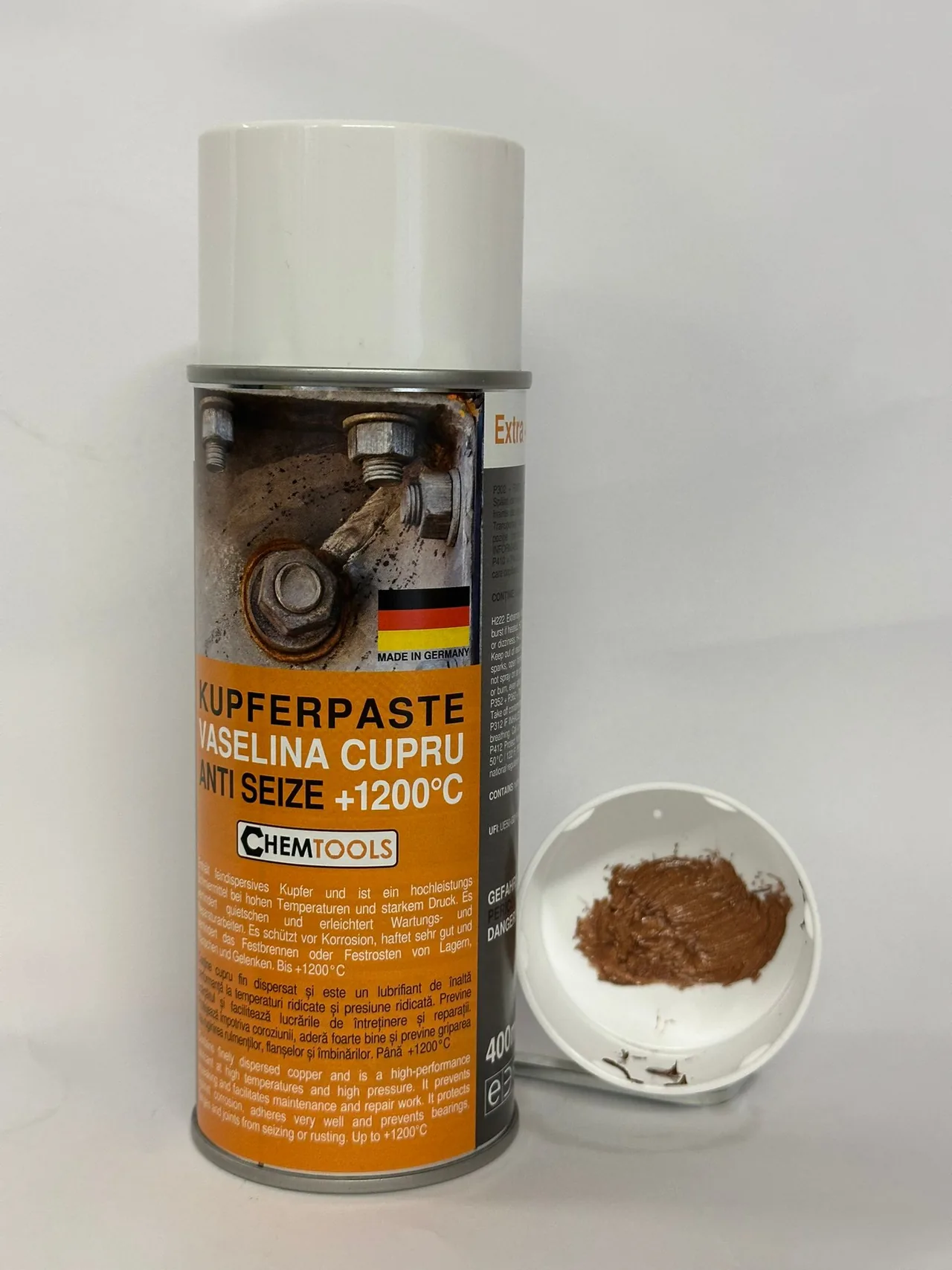 Vaselina cupru spray Teomtech 400 ml, imagine produs