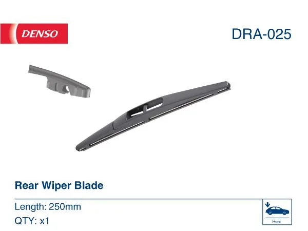 Stergator luneta fara rama 250 mm Denso DRA025, imagine produs