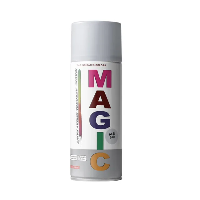 Vopsea spray Alb Lucios 010 Magic 450 ml, imagine produs