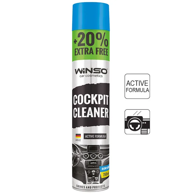 Spray silicon bord Winso Cockpit Cleaner New Car 750 ml, imagine produs