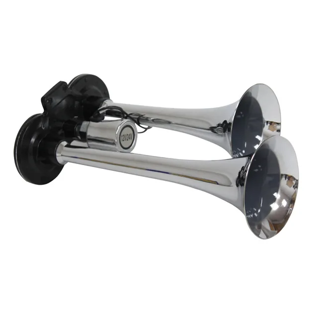Claxon 2 trompete 12/24V Breckner Germany 12132677 pentru compresor aer, imagine produs