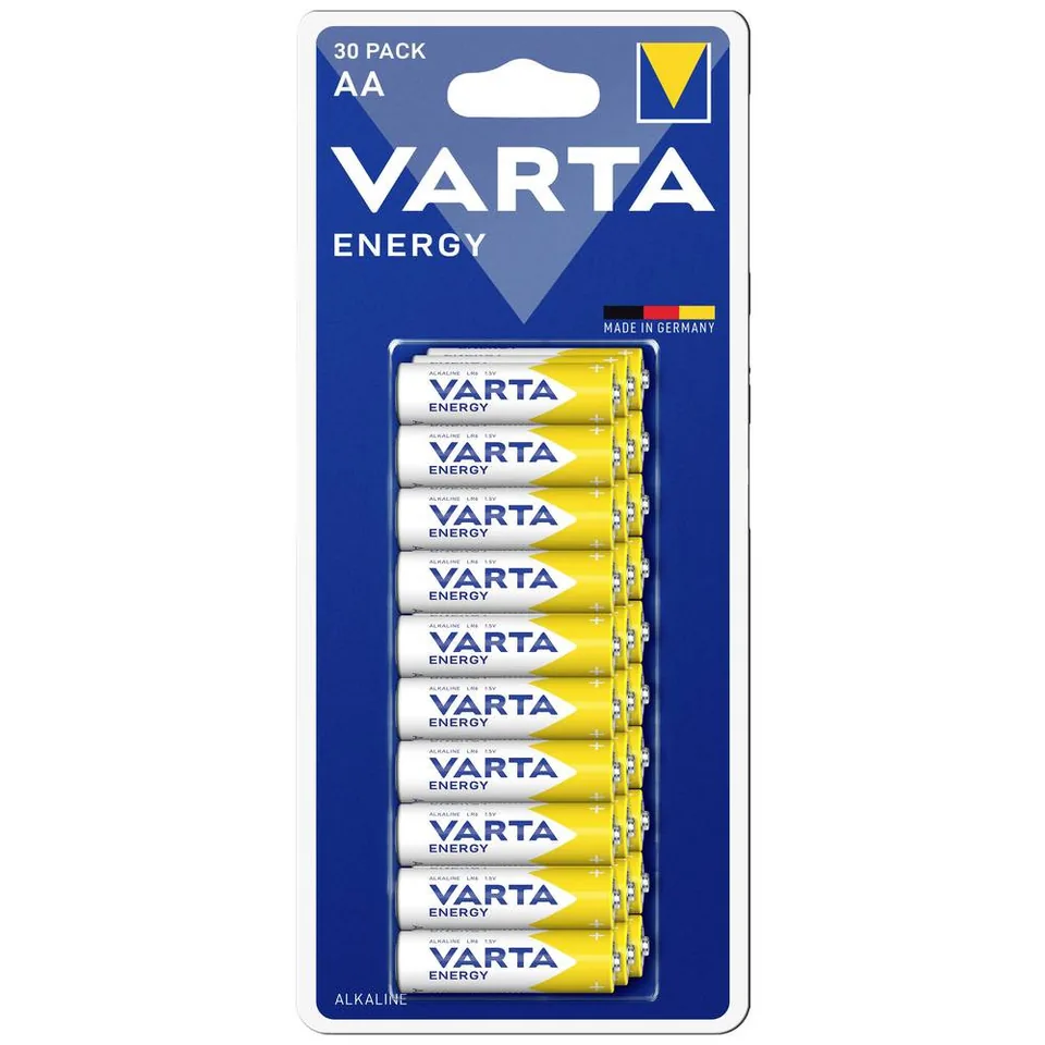 Baterii alcaline AA 1.5 V 30 buc Varta Energy 4106229630, imagine produs