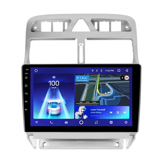 Navigatie auto android Teyes CC3 pentru Peugeot 307 (2001-2008) - 6+128GB, 9 QLED, DSP, imagine produs