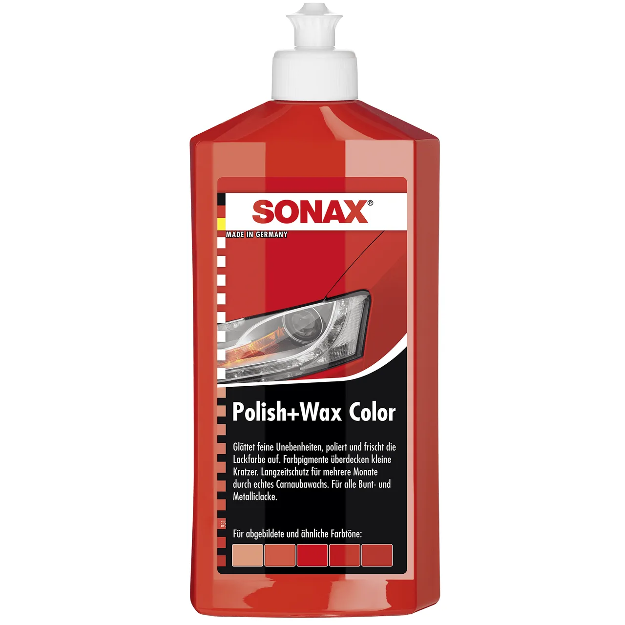 Polish Sonax Polish&Wax NanoPro vopsea rosie 296400, imagine produs