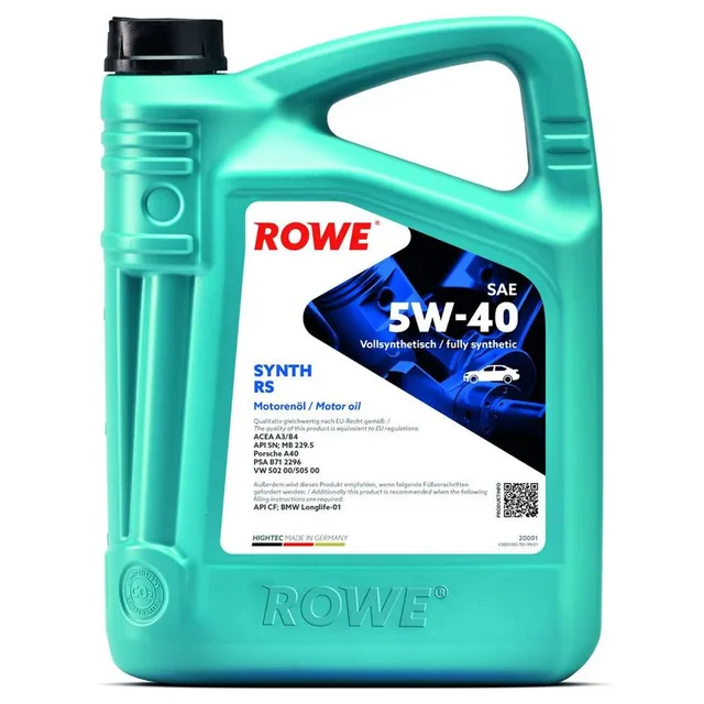 Ulei 5w40 Rowe HighTec Synt RS SAE 5L, imagine produs